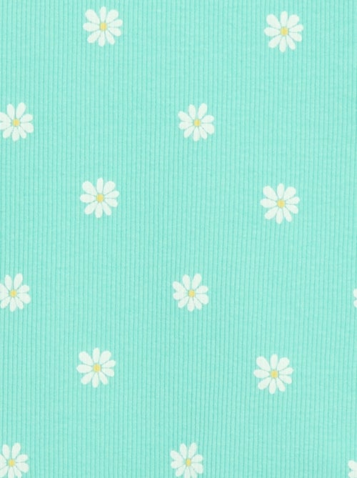 Canotta in costina di cotone all-over - Kiabi