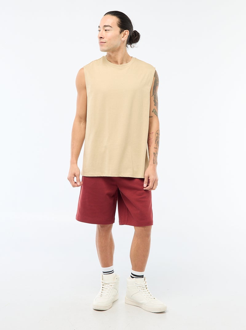 Canotta in cotone Beige - Kiabi