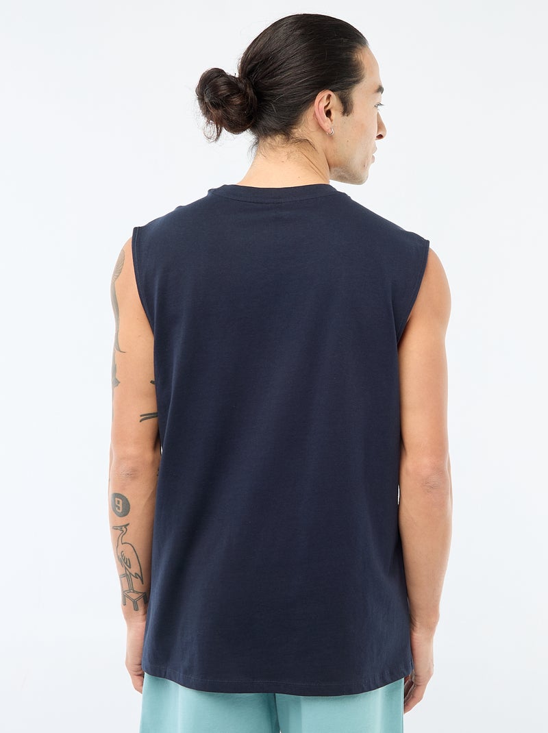 Canotta in cotone Blu - Kiabi