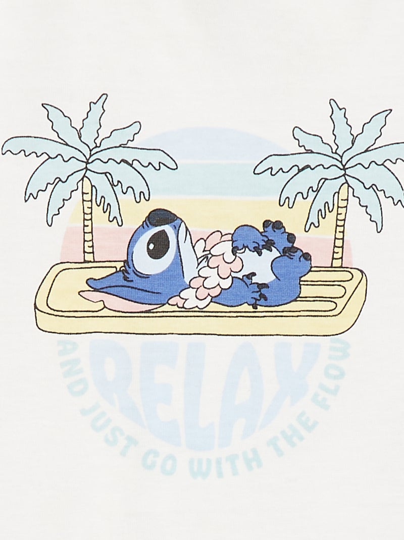 Canotta in cotone con stampa 'Disney' BIANCO - Kiabi