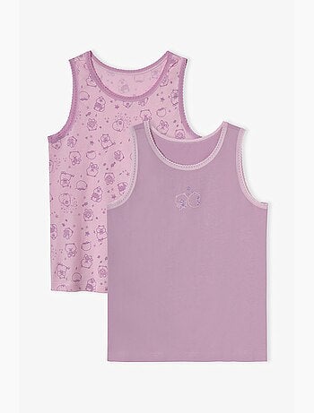 Canotta in cotone cute party bambina penti