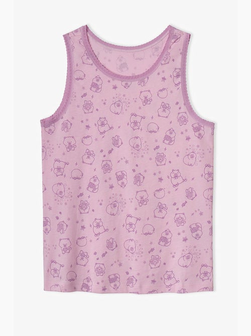 Canotta in cotone cute party bambina penti - Kiabi Canotta in cotone cute party bambina penti - Kiabi