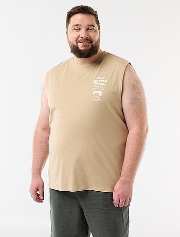 Canotta in cotone stampata