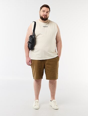 Canotta in cotone stampata