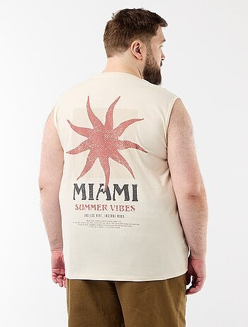 Canotta in cotone stampata