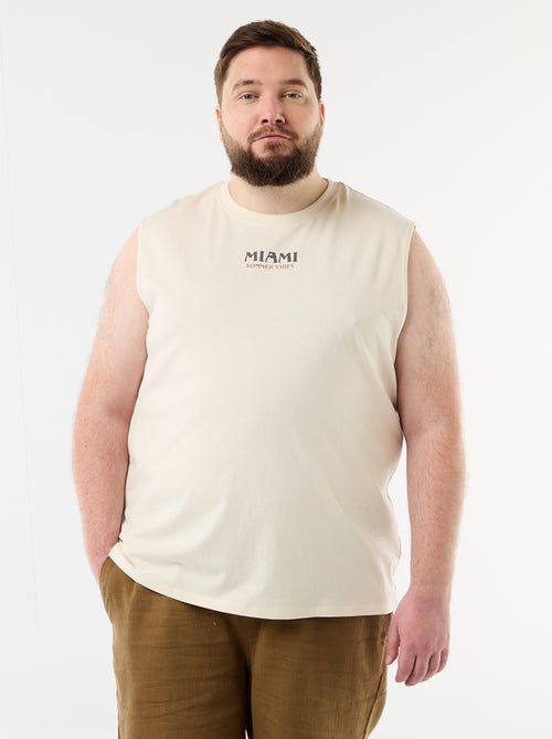 Canotta in cotone stampata - Kiabi