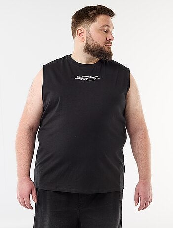 Canotta in cotone stampata