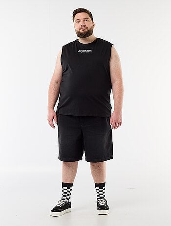 Canotta in cotone stampata