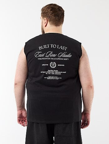 Canotta in cotone stampata