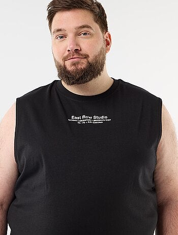 Canotta in cotone stampata