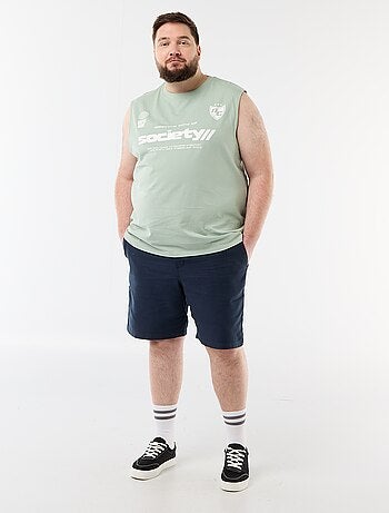 Canotta in cotone stampata