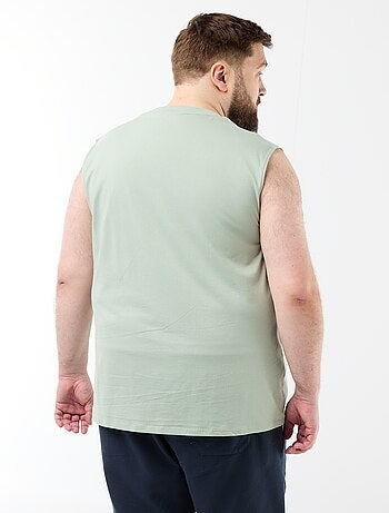 Canotta in cotone stampata