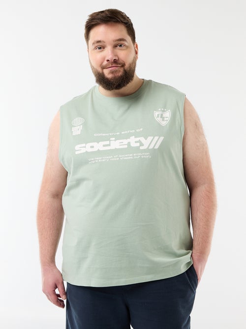 Canotta in cotone stampata - Kiabi