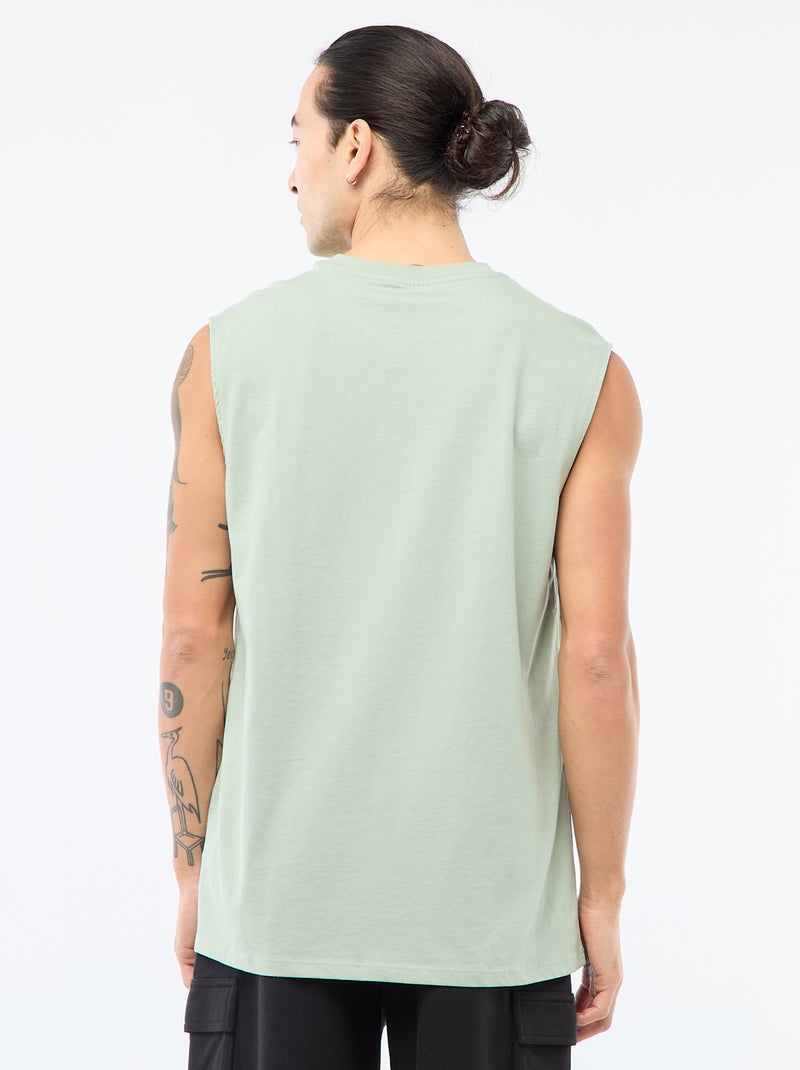 Canotta in cotone Verde - Kiabi