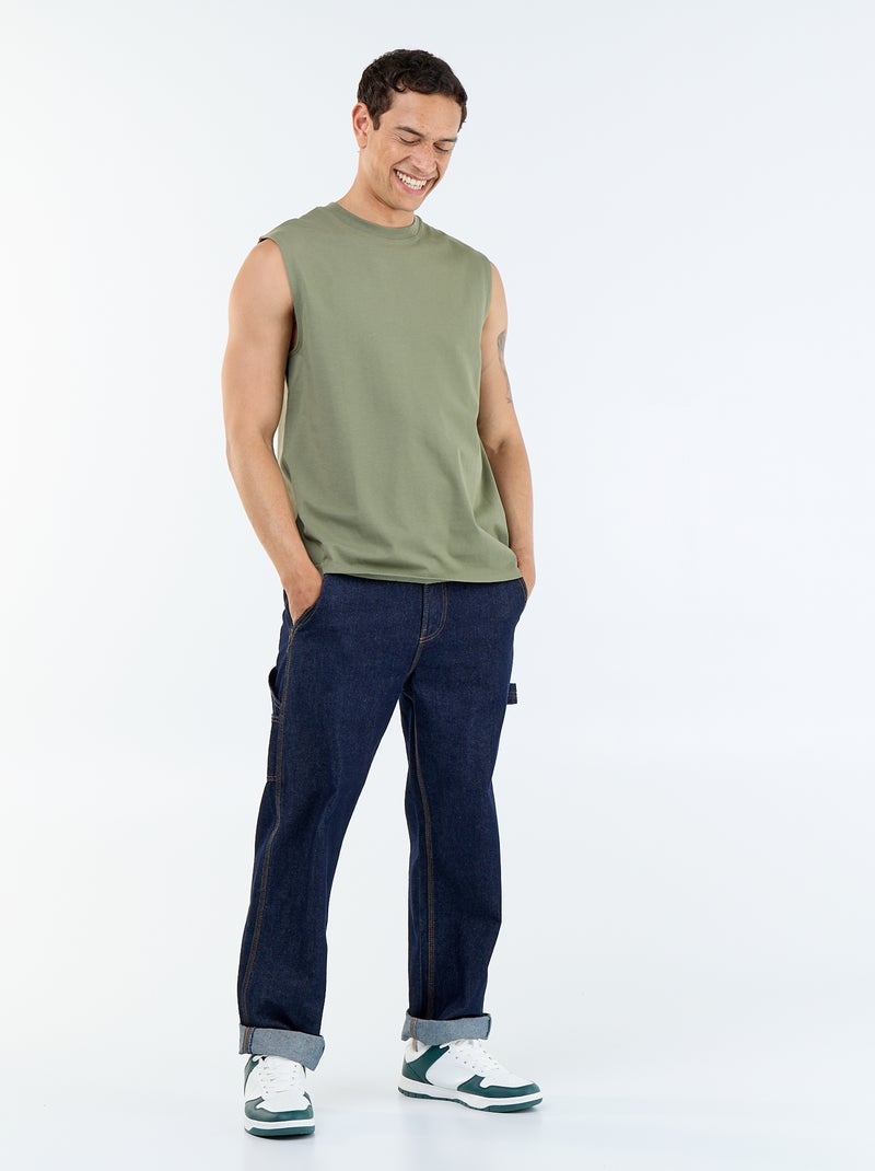 Canotta in cotone Verde - Kiabi
