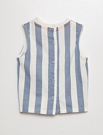 Canotta in jersey con scritta