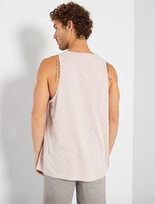 Canotta in jersey con stampa - ROSA - Kiabi - 6.00€