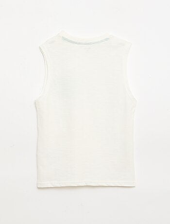 Canotta in jersey di cotone con stampa