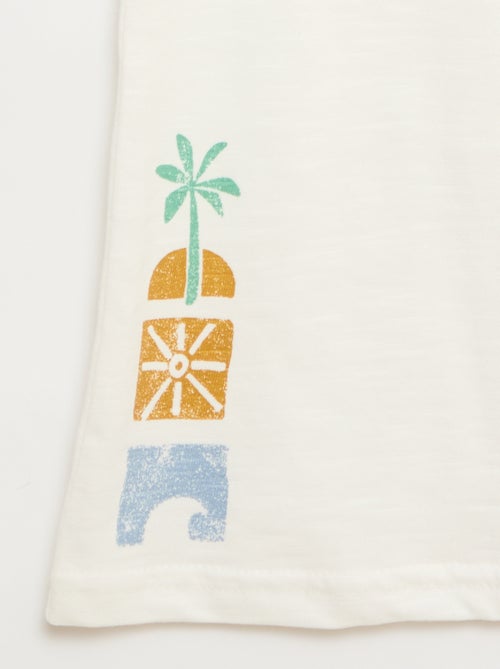 Canotta in jersey di cotone con stampa - Kiabi