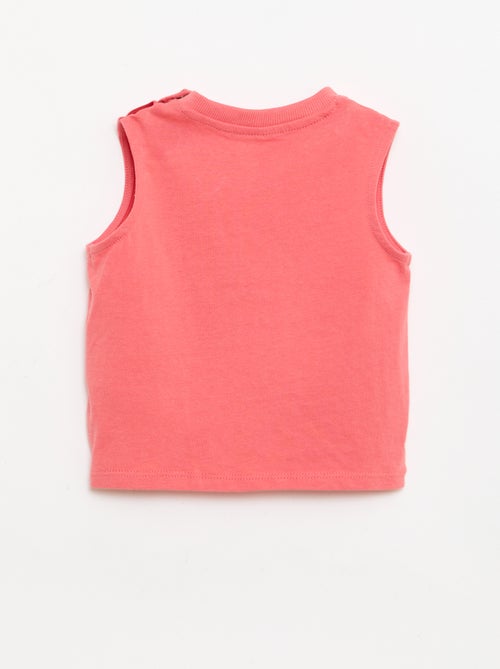 Canotta in jersey di cotone con taschino sul petto - Kiabi