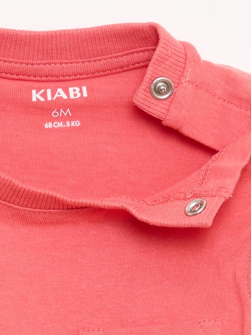 Canotta in jersey di cotone con taschino sul petto - Kiabi