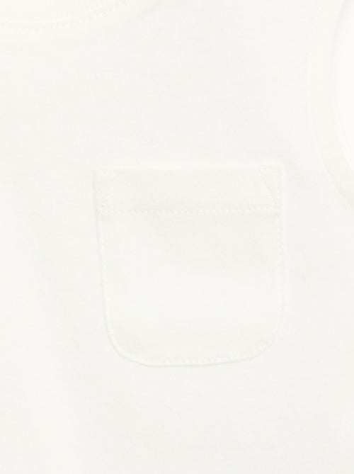 Canotta in jersey di cotone con taschino sul petto - Kiabi