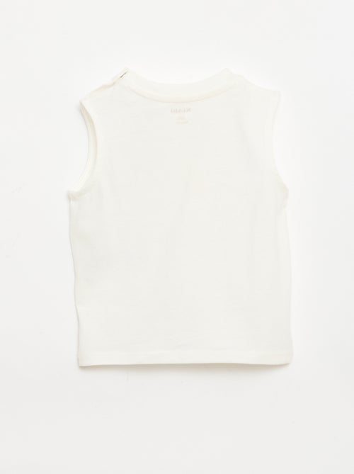 Canotta in jersey di cotone con taschino sul petto - Kiabi