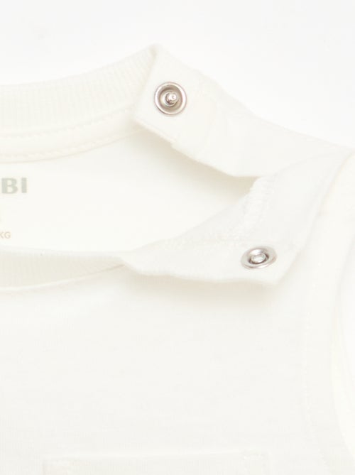 Canotta in jersey di cotone con taschino sul petto - Kiabi