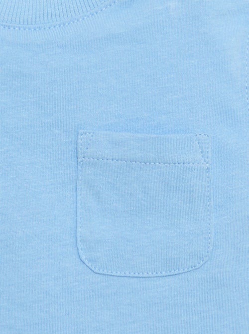 Canotta in jersey di cotone con taschino sul petto - Kiabi