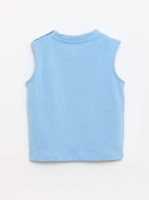 Canotta in jersey di cotone con taschino sul petto - Kiabi