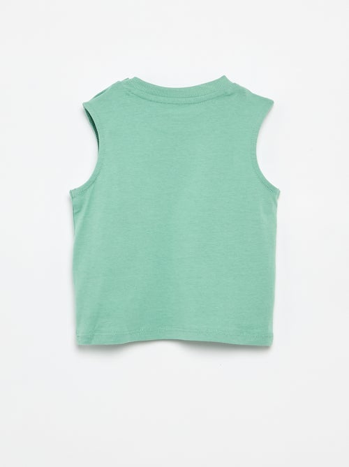 Canotta in jersey di cotone con taschino sul petto - Kiabi