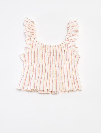 Canotta in maglia goffrata