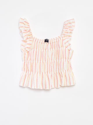 Canotta in maglia goffrata