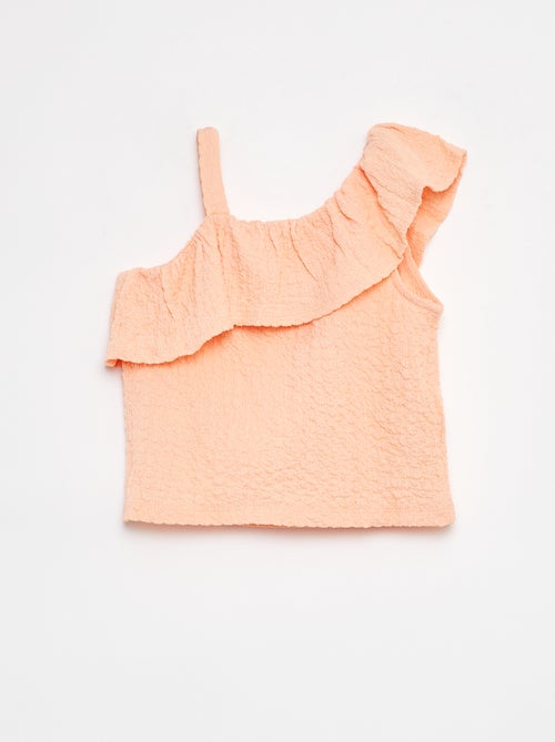 Canotta in maglia goffrata stretch - Kiabi