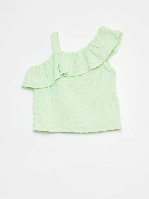 Canotta in maglia goffrata stretch - Kiabi
