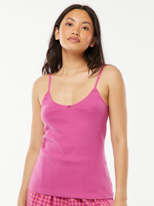 Canotta in maglia pointelle - Kiabi