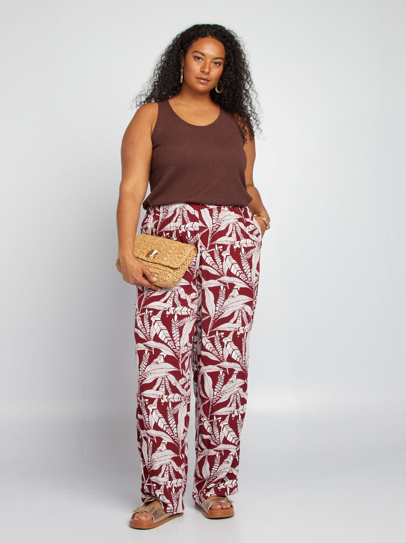 Canotta in maglia stretch MARRONE - Kiabi