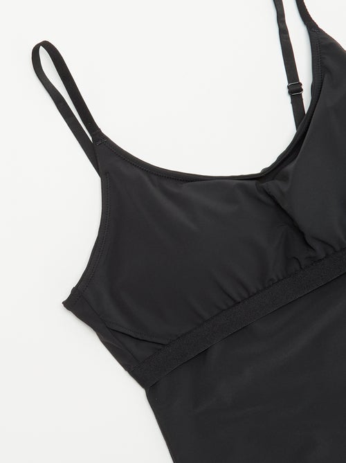 Canotta in microfibra con reggiseno integrato - Kiabi Canotta in microfibra con reggiseno integrato - Kiabi