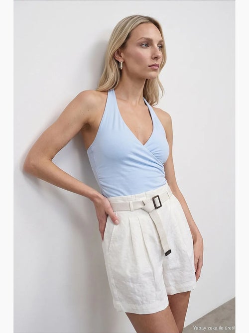 Canotta in nylon ed elastan dilvin - Kiabi