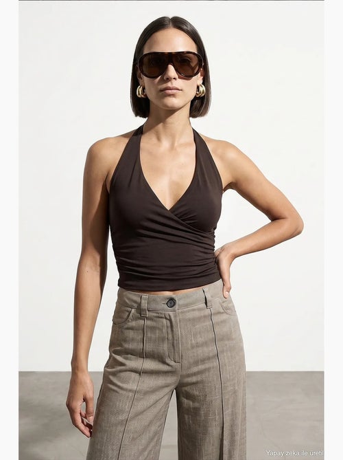 Canotta in nylon ed elastan dilvin - Kiabi