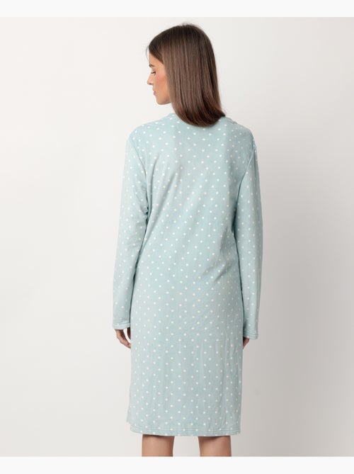 Canotta in pizzo a pois con scollo a V e maniche lunghe in velluto da donna ADMAS CLASSIC - Kiabi Canotta in pizzo a pois con scollo a V e maniche lunghe in velluto da donna ADMAS CLASSIC - Kiabi