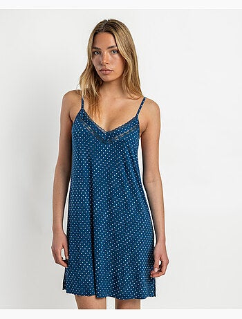 Canotta in pizzo a pois da donna ADMAS CLASSIC