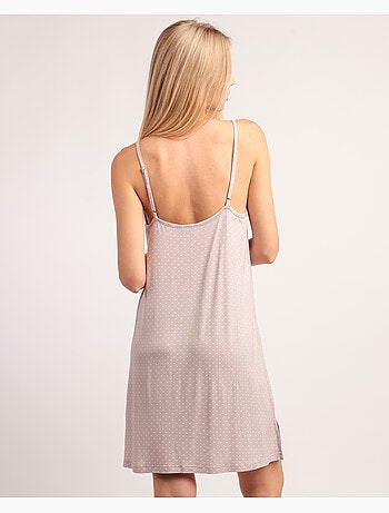 Canotta in pizzo a pois da donna ADMAS CLASSIC