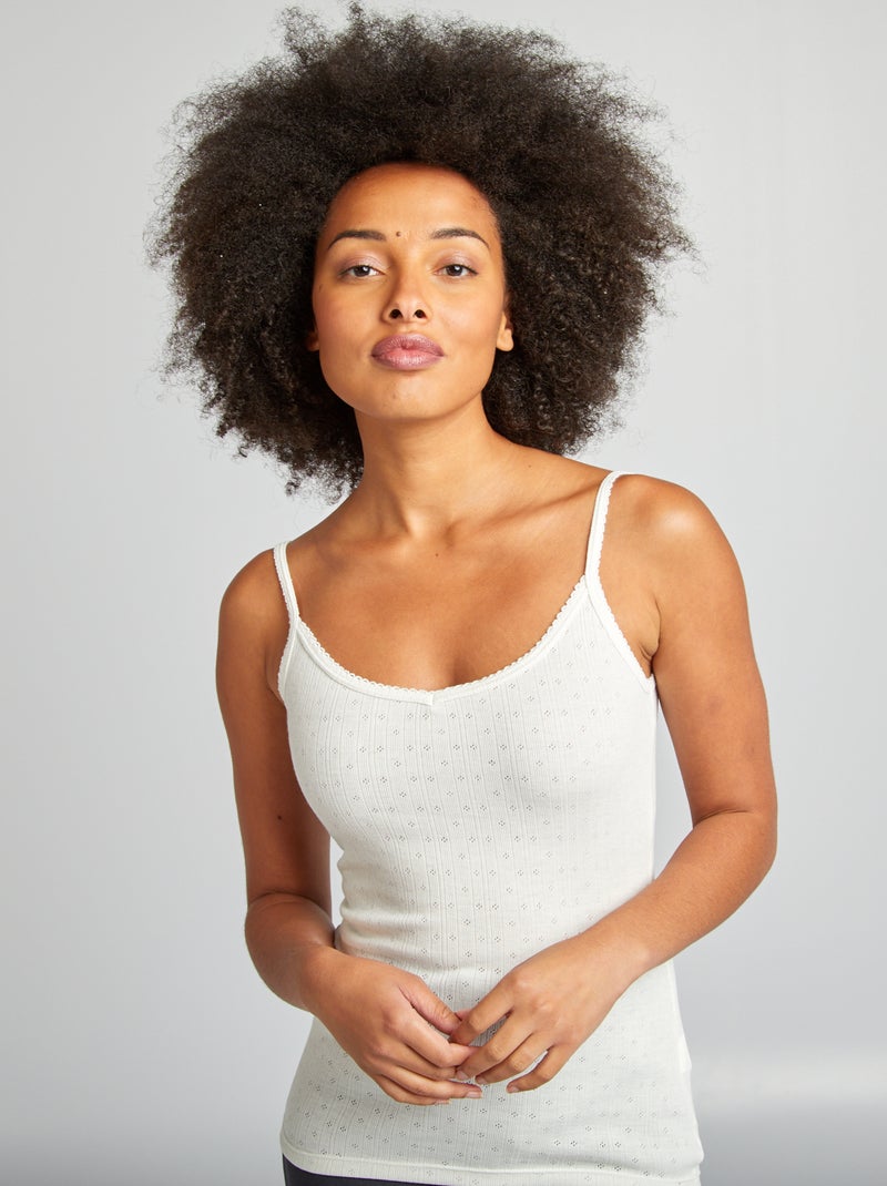 Canotta in tessuto termoregolatore - BIANCO - Kiabi