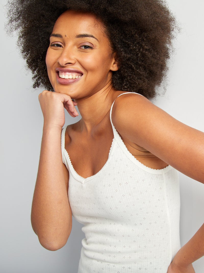 Canotta in tessuto termoregolatore - BIANCO - Kiabi