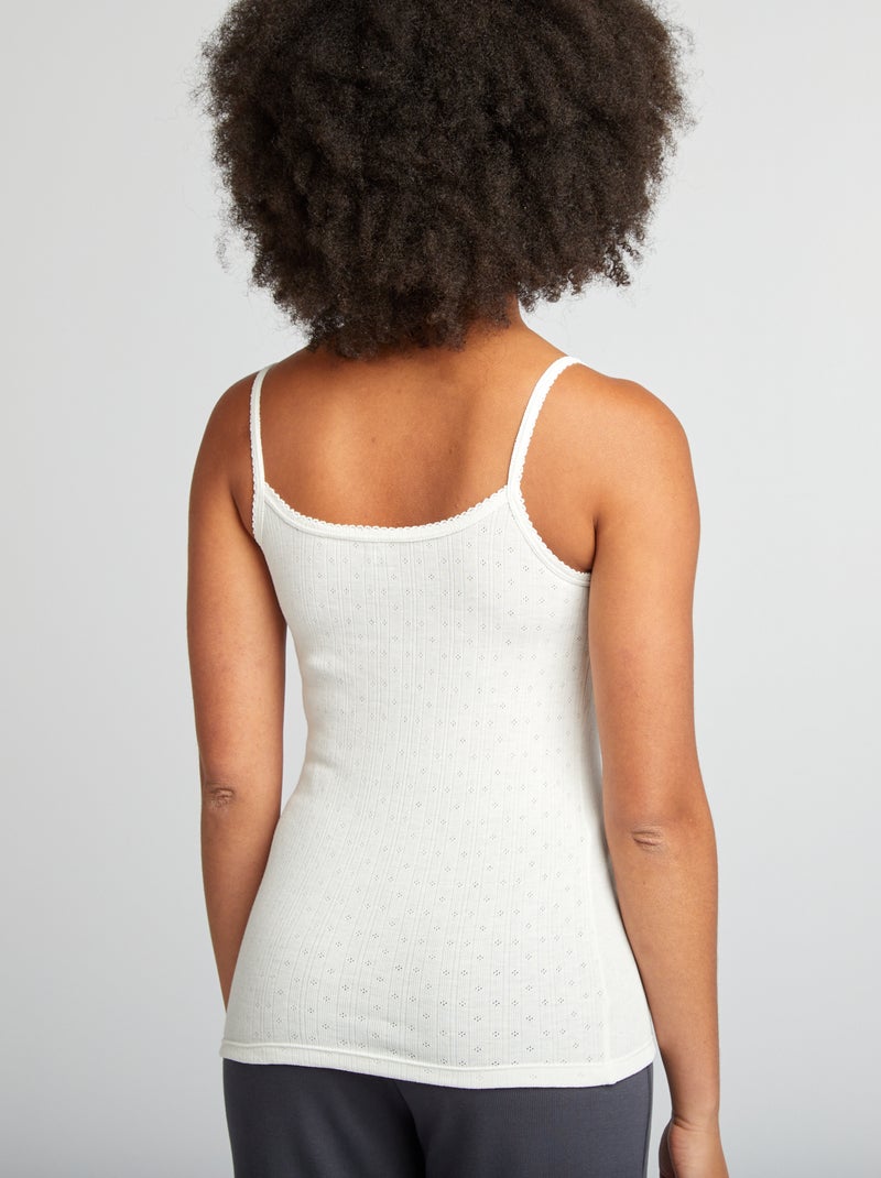 Canotta in tessuto termoregolatore - BIANCO - Kiabi