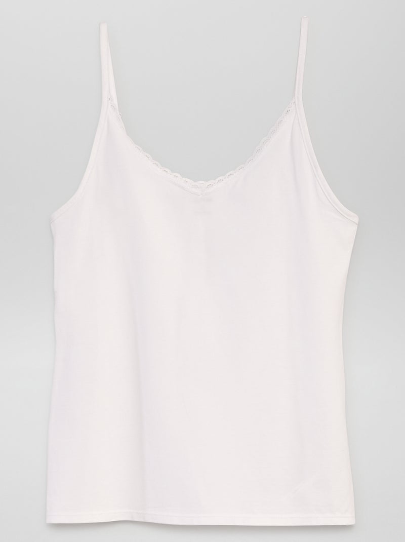 Canotta intima con spalline sottili BEIGE - Kiabi