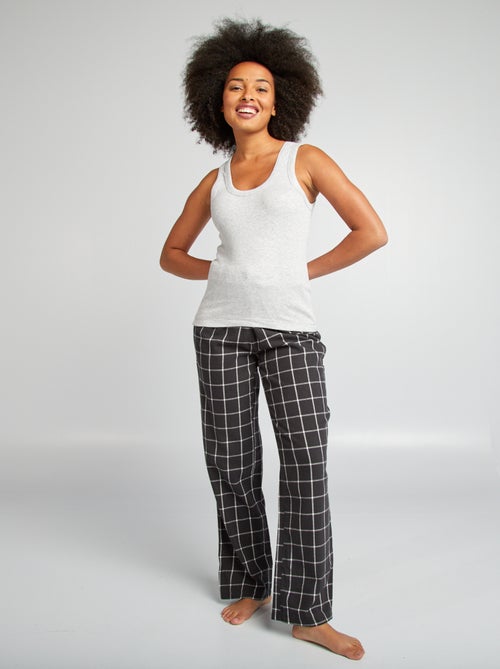 Canotta nightwear a coste - Kiabi