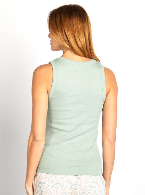 Canotta nightwear a coste - Kiabi