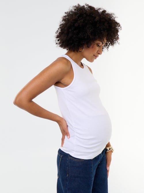 Canotta premaman con scollo all'americana - Kiabi Canotta premaman con scollo all'americana - Kiabi